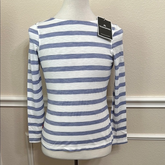 Craghoppers NOSILIFE ERIN TOP - Paradise Blue Stripe - Picture 1 of 16